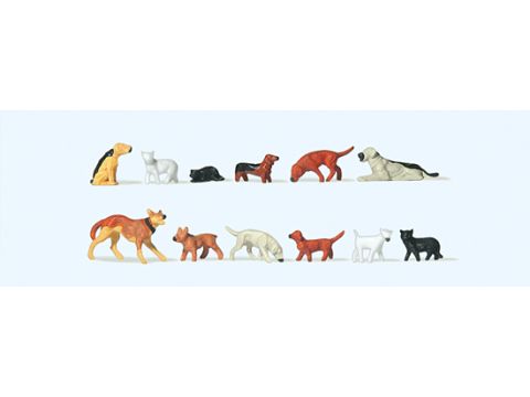 Preiser Cats & dogs - H0 / 1:87 (PR14165)