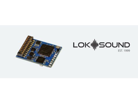 ESU LokSound 5 - Fx DCC/MM/SX/M4 "Empty Decoder", 8-pin NEM652, retail, with speaker 11x15mm (ESU58210)