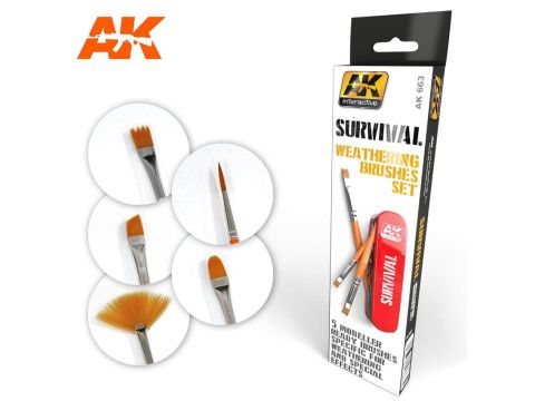 AK Interactive Weathering Brush - Brush Set (AK-663)