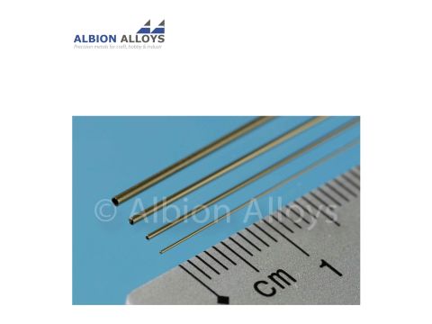Albion Alloys Round Brass Tube - 0.5 x 0.3 mm (MBT1M)