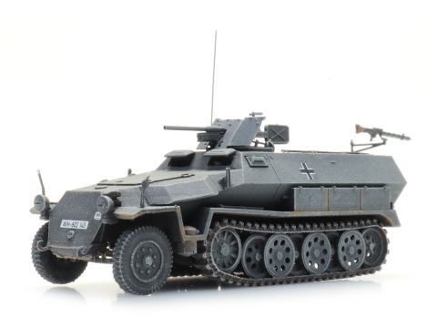 Artitec Sd.Kfz. 251/10 Ausf. C, 3.7cm Pak, grau - ready-made - H0 / 1:87 (AR6870525)