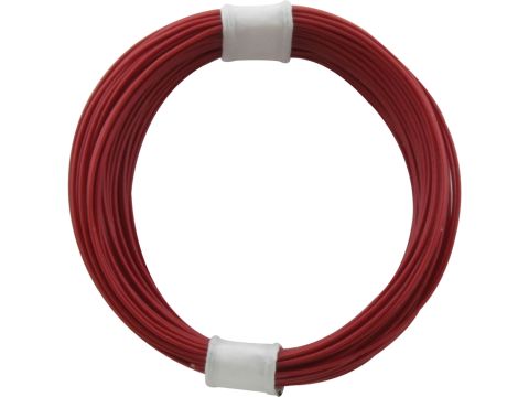 Donau Elektronik Single flex wire - 0.04mm² - red - 10m (DO110-0)