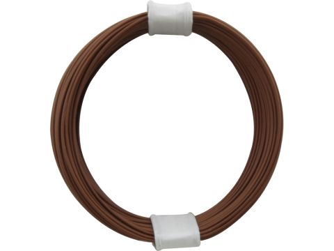 Donau Elektronik Single flex wire - 0.04mm² - brown - 10m (DO110-8)