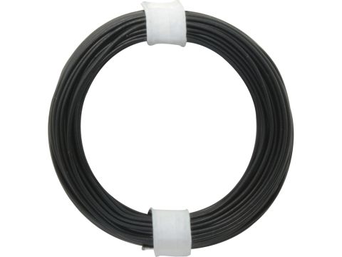 Donau Elektronik Single flex wire LiY - 0.14mm² - black - 10m (DO118-1)