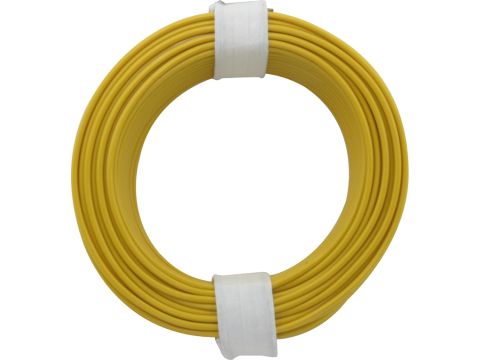 Donau Elektronik Single flex wire LiY - 0.14mm² - yellow - 10m (DO118-3)