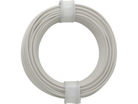 Donau Elektronik Single flex wire LiY - 0.14mm² - white - 10m (DO118-5)
