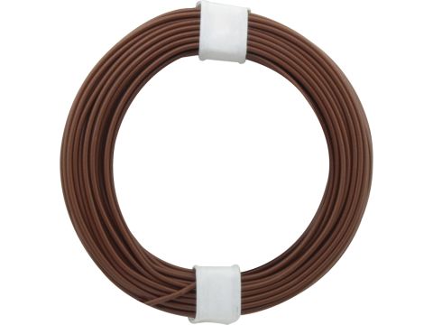 Donau Elektronik Single flex wire LiY - 0.14mm² - brown - 10m (DO118-8)