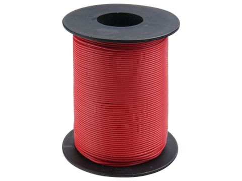 Donau Elektronik Single flex wire LiY - 0.14mm² - red - 100m (DO119-10)