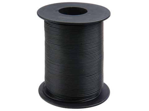 Donau Elektronik Single flex wire LiY - 0.14mm² - black - 100m (DO119-11)