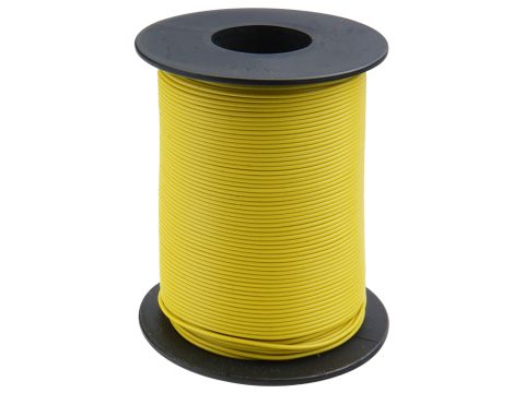 Donau Elektronik Single flex wire LiY - 0.14mm² - yellow - 100m (DO119-13)