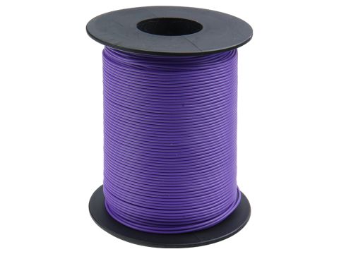 Donau Elektronik Single flex wire LiY - 0.14mm² - purple - 100m (DO119-16)
