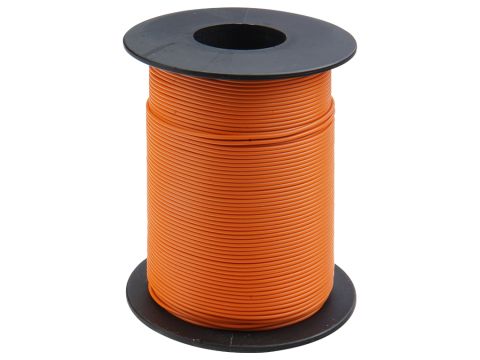 Donau Elektronik Single flex wire LiY - 0.14mm² - orange - 100m (DO119-17)