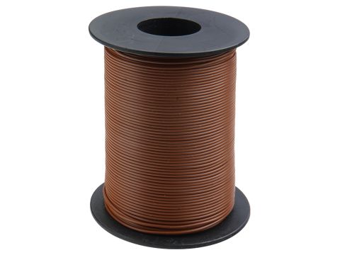 Donau Elektronik Single flex wire LiY - 0.14mm² - brown - 100m (DO119-18)