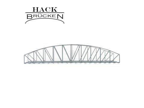 Hack Brücken Arch bridge - 2 track B46-2 - Grey - 46cm - H0 / 1:87 (13330)