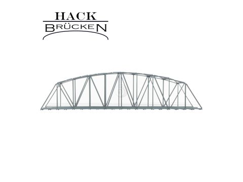 Hack Brücken Arch bridge - 2 track B50-2 - Grey - 50cm - H0 / 1:87 (13500)
