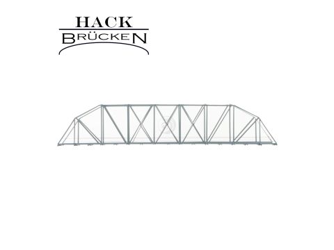 Hack Brücken Arch bridge - Single track BK50 - Grey - 50cm - H0 / 1:87 (13800)