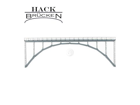 Hack Brücken High arch bridge - Single track HK60 - Grey - 60cm - H0 / 1:87 (15150)