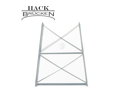 Hack Brücken Pillar for MS50-MS120 - 2 track MP156 - Grey - 156mm - H0 / 1:87 (18100)