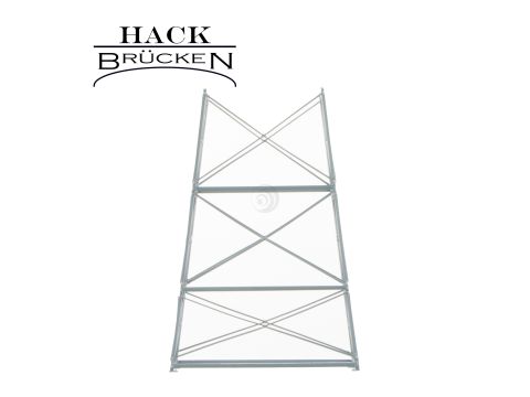 Hack Brücken Pillar for MS50-MS120 - 2 track MP215 - Grey - 215mm - H0 / 1:87 (18150)