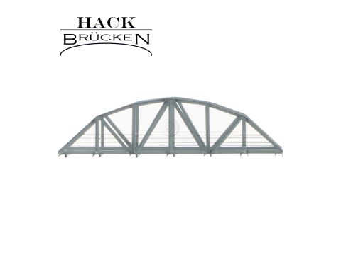 Hack Brücken Pratt Truss Bridge - Single track VB18 - Grey - 18cm - H0 / 1:87 (10350)