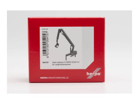 Herpa Hiab X-HIPRO 232 E-3 for wood transporter - red - H0 / 1:87 (RI054157)
