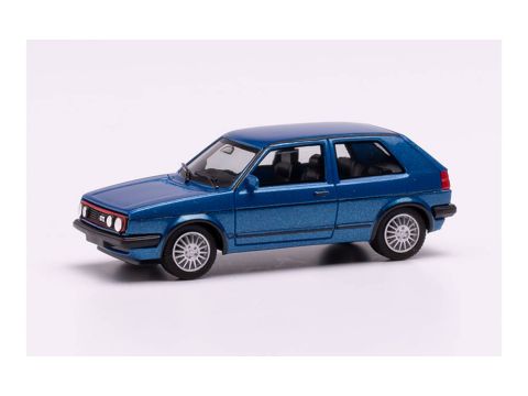 Herpa VW GOLF II GTI MIT SPORTFELGEN - blue metalic - H0 / 1:87 (RI430838)