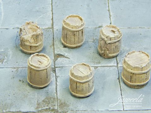 Juweela Old wooden barrels - light - 6x - 0 / 1:43,5 (JW24194)