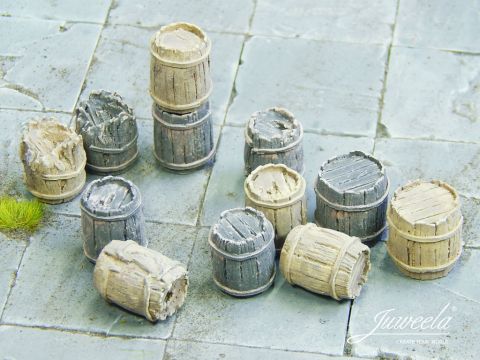 Juweela Old wooden barrels - light / dark - 6+6x - 0 / 1:43,5 (JW24198)