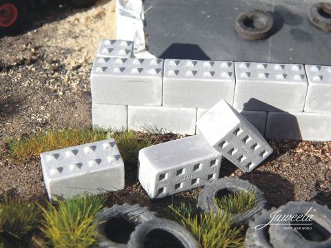 Juweela Concrete blocks knobs - 30x - H0 / 1:87 (JW28332)