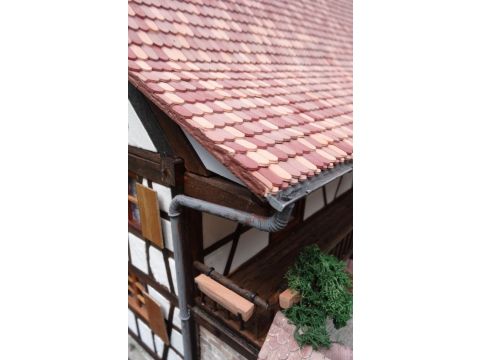 Juweela roof tiles bricks - medium brick-red -  - 1:32 / 1:35 (JW23108)
