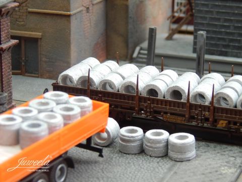 Juweela coils of aluminium - 60x - H0 / 1:87 (JW28167)