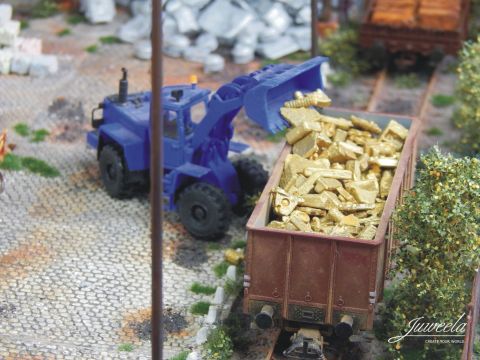 Juweela Industrial scrap of brass - 75g - H0 / 1:87 (JW28211)