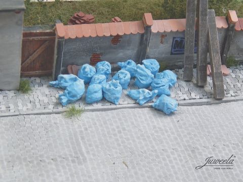 Juweela Bags (garbage/transport) - blue - 10x - 0 / 1:43,5 (JW24186)