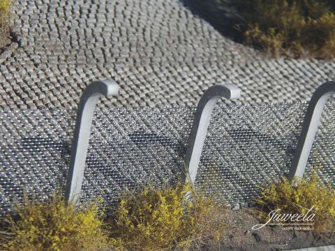 Juweela security Fence concrete piles - GREY - 100cm - 1:45/1:50 (JW24248)