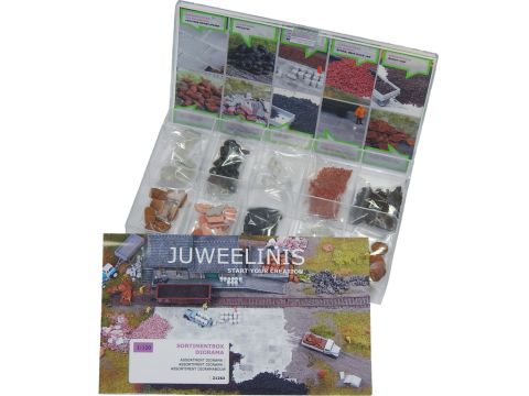 Juweela Juweelinis assortment box "diorama" 10 diff. Items - TT / 1:120 (JW21263)