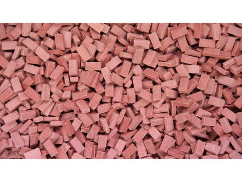 Juweela Bricks (NF) - Dark brick-red - ca. 3.000x - H0 / 1:87 (JW28026)