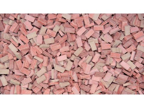 Juweela Bricks (NF) - Bbrick-red mix - ca. 3.000x - H0 / 1:87 (JW28031)