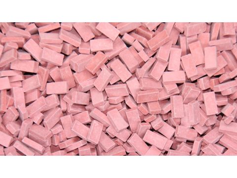 Juweela Bricks (NF) - ligt brick red - 0.72 x 0.36 x 0.18 cm - 1:32 / 1:35 (JW23018)