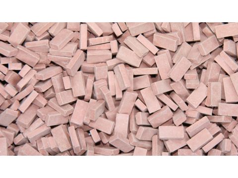 Juweela Bricks (NF) - middle brick red - 0.72 x 0.36 x 0.18 cm - 1:32 / 1:35 (JW23023)