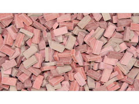 Juweela Bricks (NF) - Brick red mix - 0.72 x 0.36 x 0.18 cm - 1:32 / 1:35 (JW23033)