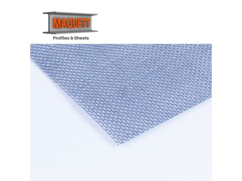 Maquett Metal sheet - Stainless Steel Mesh 1,1mm - 140x200x0,80mm (820-05)