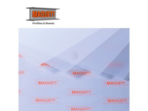 Maquett PVC sheet - White - 194x320x0.28mm (609-01)