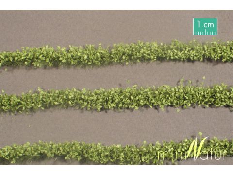 Mininatur Agricultural strips with leaves - Spring - ca. 420cm - H0 / TT (766-21)