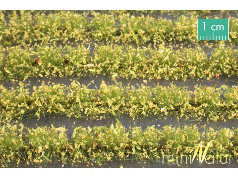 Mininatur Flower field strips - Yellow - ca. 210cm - H0 / TT (767-22)