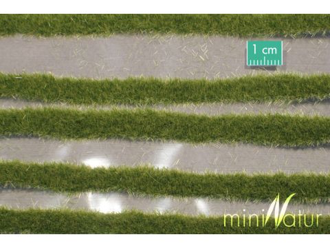 Mininatur Short grass strips - Early fall - ca. 42x15 cm - H0 / TT (718-23)