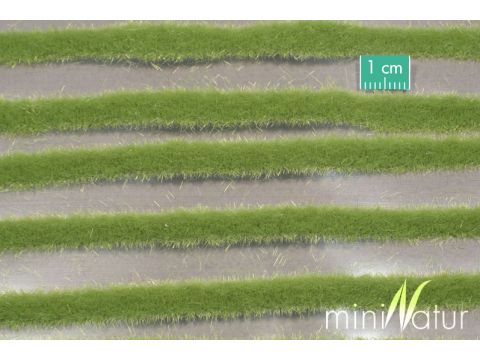Mininatur Short grass strips - Spring - ca. 42x15 cm - H0 / TT (718-21)