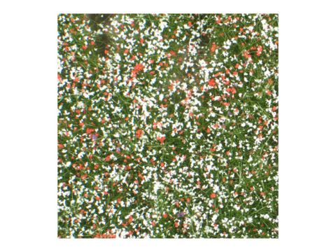 Mininatur Pasture with flowers - Summer - ca. 31,5x25cm - H0 / TT (722-22S)