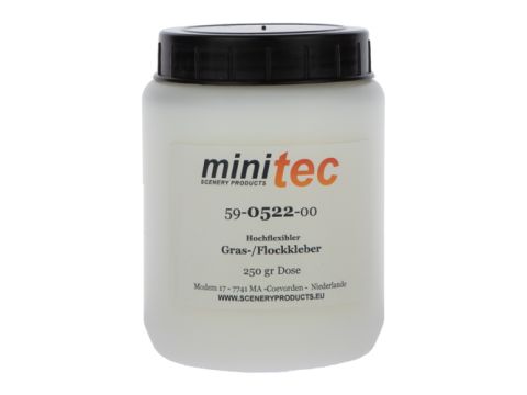 Minitec Highly flexible Grasflock adhesive - 250 gr container) (59-0522-00)