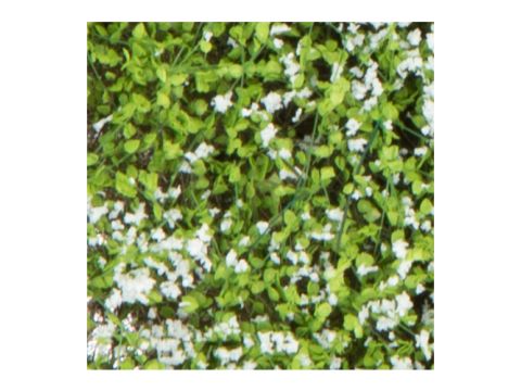 Silhouette shrubbery - blooming white - 12 x 14 cm - H0 / TT (250-45)