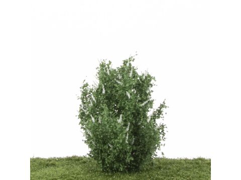 Silhouette Butterfly bush set - White (350-15)